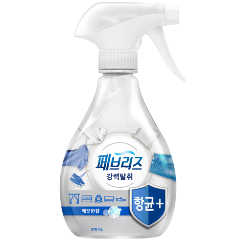 깔끔한섬유탈취제 - 페브리즈 항균플러스 섬유탈취제 본품 깨끗한향, 370ml, 1개