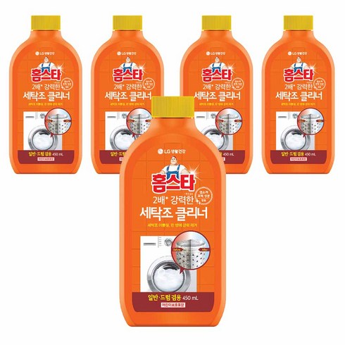 세탁기방문청소 - 홈스타 퍼펙트 세탁조 클리너 드럼겸용, 450ml, 5개