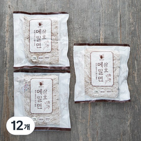 냉모밀 12팩 구성 - 삼호농산 생 메밀면, 1kg, 12개