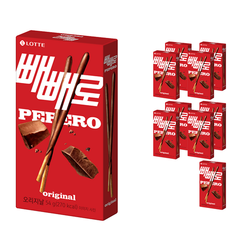 2023년 가성비 최고 빼빼로 - 빼빼로 초코, 54g, 10개