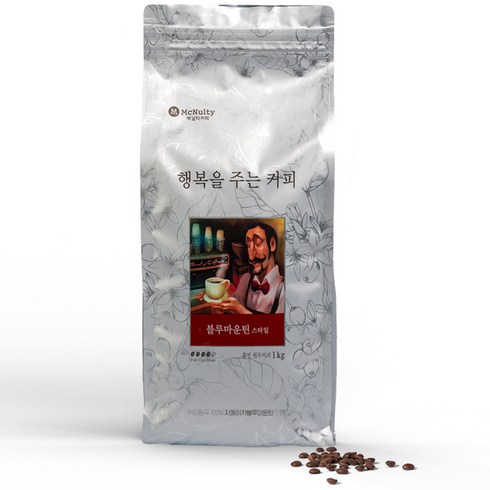 신제품원두커피 - 맥널티 홀빈 블루마운틴, 홀빈(분쇄안함), 1kg, 1개