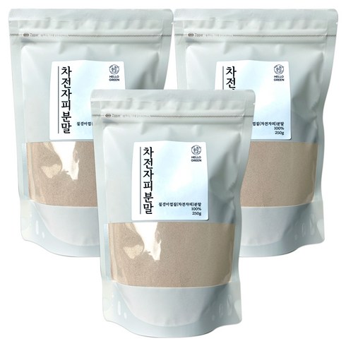 헬로우그린 차전자피 분말, 3개, 250g