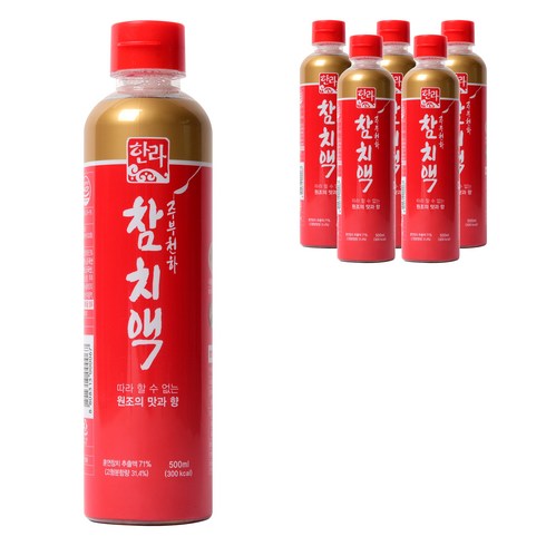 한라참치액젓 - 한라 참치액, 500ml, 6개