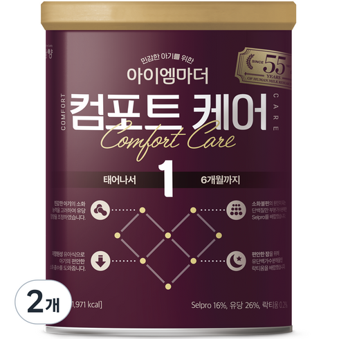 컴포트케어1단계 - 아이엠마더 컴포트케어 분유 1단계, 400g, 2개