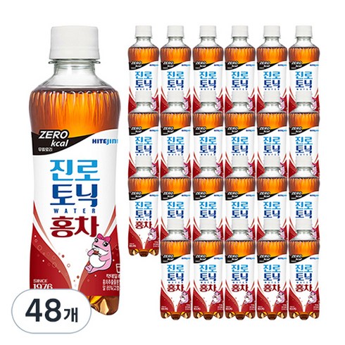 진로홍차토닉 - 진로 토닉 워터 홍차 제로 칼로리, 300ml, 48개