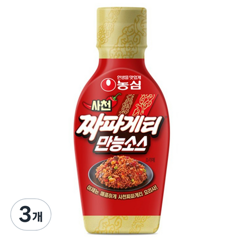 짜파게티만능소스 - 사천짜파게티 만능소스, 280g, 3개