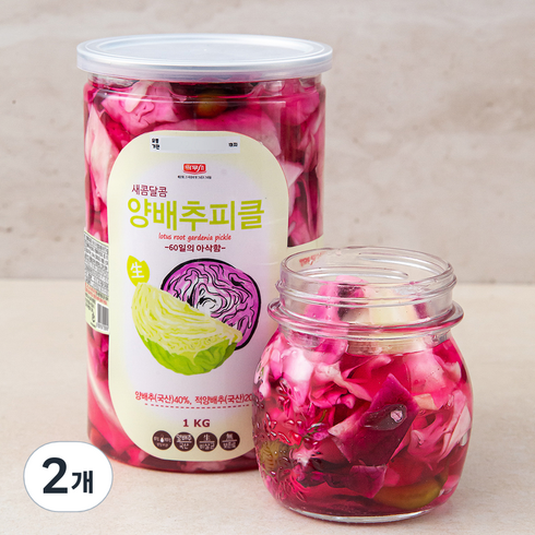 양배추피클 - 나무새 양배추피클, 1kg, 2개