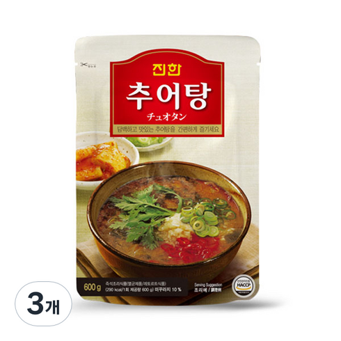 진한 추어탕, 600g, 3개