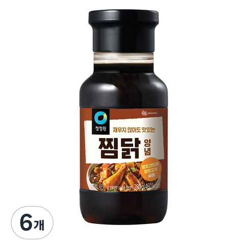 대상 청정원 찜닭 양념, 280g, 6개