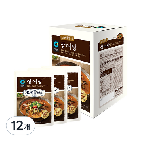 장어탕 - 청정원 호밍스 장어탕, 450g, 12개