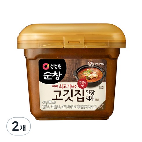 [K쇼핑]청정원 고깃집 된장, 450g, 2개