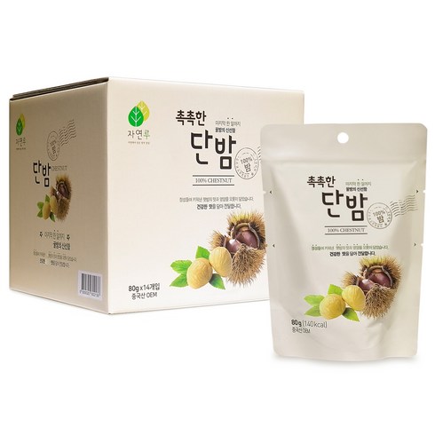 맛밤 - 자연루 촉촉한 단밤, 80g, 14개