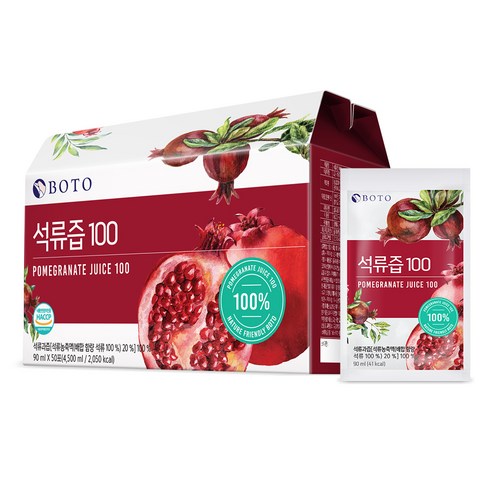 보뚜 석류즙 100, 90ml, 50개