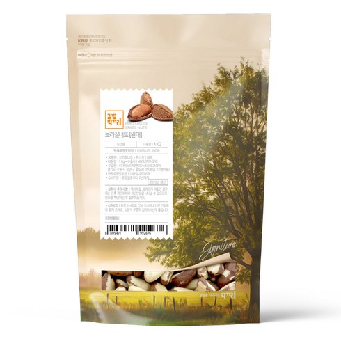 감성먹거리 브라질너트 페루산, 1kg, 1개