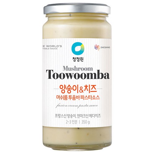 청정원 머쉬룸투움바 파스타소스, 350g, 1개