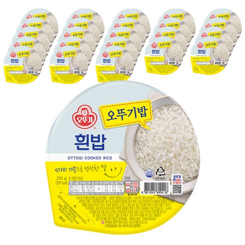 오뚜기 맛있는 오뚜기밥, 210g, 24개