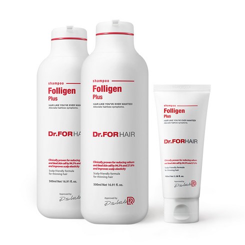 닥터포헤어 폴리젠 플러스 샴푸 500ml x 2p + 100ml