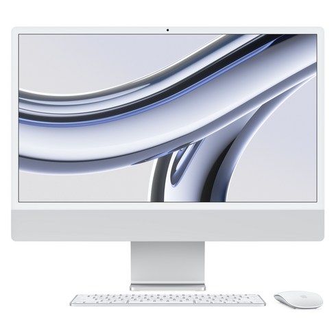 imac - Apple 2023 아이맥 24 M3, 실버, 10코어, 256GB, M3 8코어, 16GB