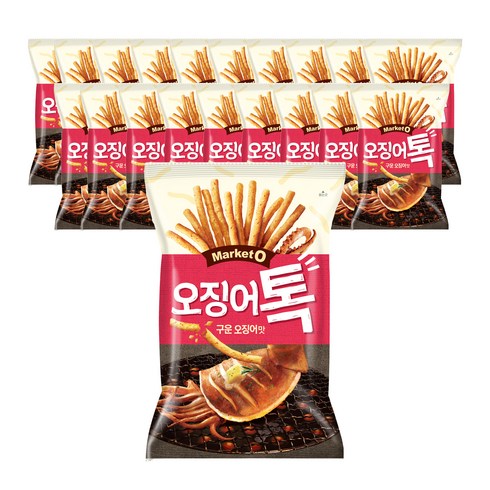 오리온 마켓오 오징어톡, 80g, 20개