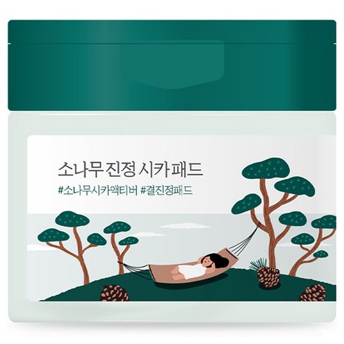 1개 더  어성초패드 1개 - 라운드랩 소나무 진정 시카 패드 195ml, 50개입, 1개