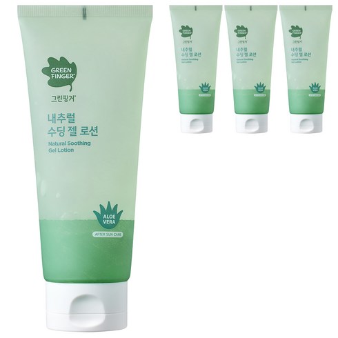 그린핑거수딩젤 - 그린핑거 내추럴 수딩 젤 로션, 150ml, 4개