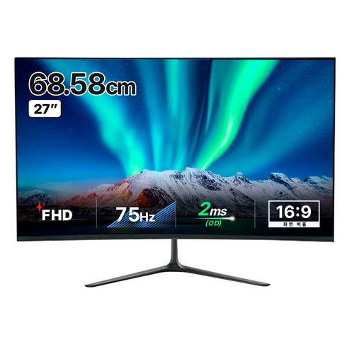 베이직스 FHD 아이쉴드 27형 모니터, 68.6cm, BLCM2722FW