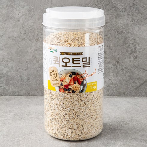 라이트잇 바로먹는 퀵 오트밀, 1kg, 1통