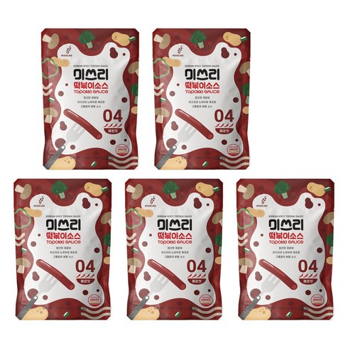 미쓰리 떡볶이 소스 04 매운맛, 50g, 5개