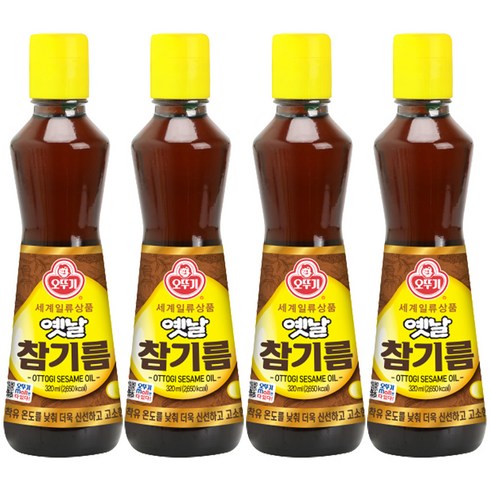 오뚜기 옛날참기름, 320ml, 4개