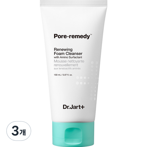 닥터자르트 포어레미디 리뉴잉 폼 클렌저, 150ml, 3개