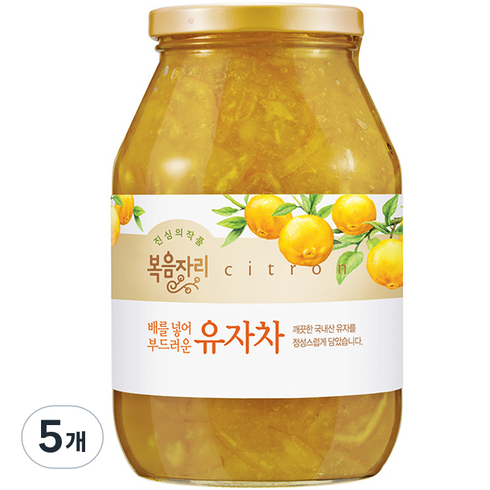 복음자리 배를 넣어 부드러운 유자차, 1030g, 1개입, 5개