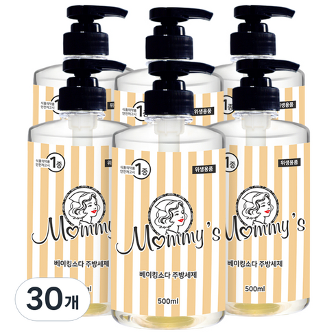 마미스 베이킹소다 주방세제, 500ml, 30개