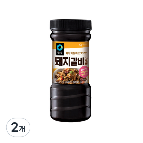 돼지갈비양념 - 청정원 전통 돼지갈비양념, 840g, 2개