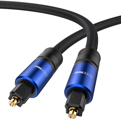 오디오광케이블 - 코드웨이 오디오 사운드바 SPDIF TOSLINK 광케이블 5m, 혼합색상, 1개