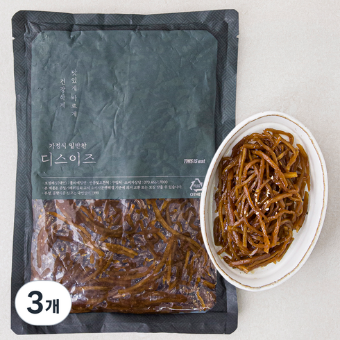 디스이즈 우엉조림, 1kg, 3개