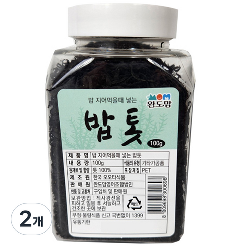 톳 - 완도맘 밥톳, 100g, 2개