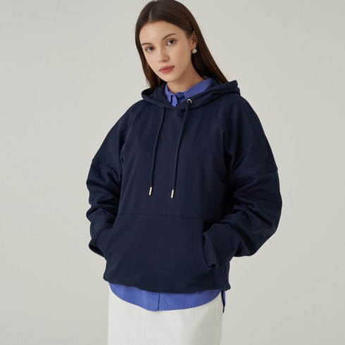 Elle Girl 오버핏 특양면 후드 풀오버