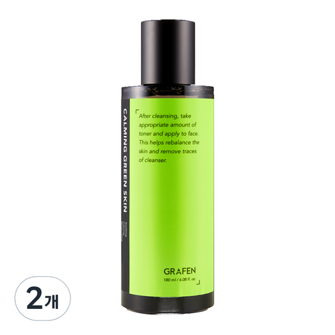 그라펜 카밍 그린 스킨, 180ml, 2개