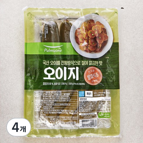 찬마루 오이지, 500g, 4개