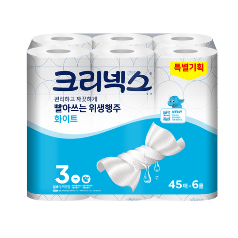 스카트 빨아쓰는 행주타월 45매, 6개