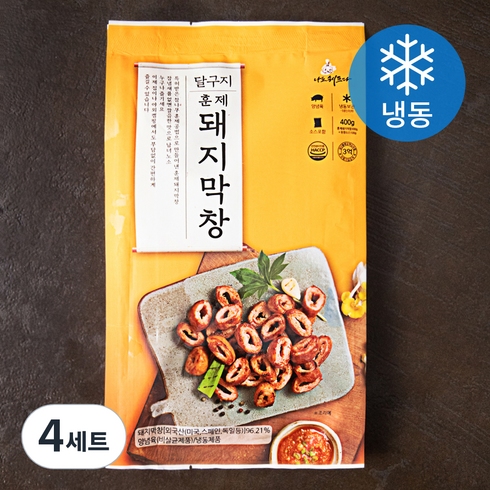 달구지푸드 훈제 돼지막창 300g + 된장소스 100g 세트 (냉동), 400g, 4세트