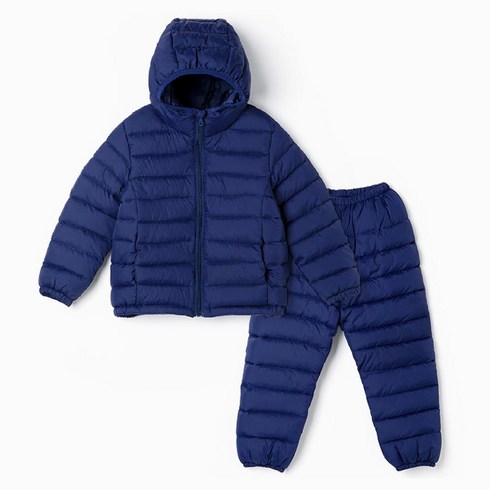 2023년 가성비 최고 주니어보드복 - 아동용 에센셜라이트 패딩 스키복 상하의 세트