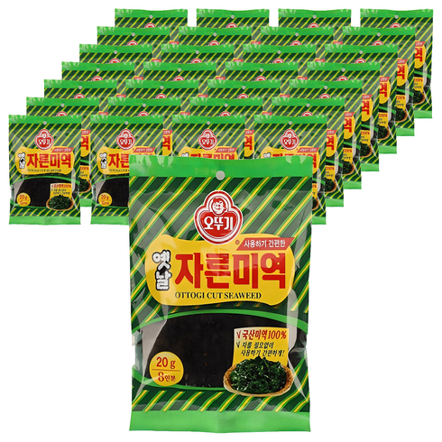 오뚜기 옛날자른미역, 20g, 30개