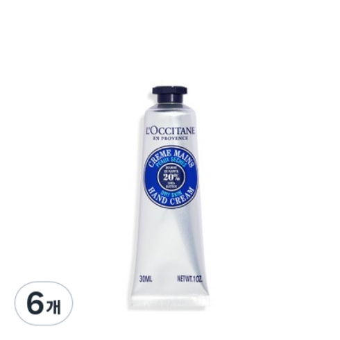 록시땅 시어 드라이 스킨 핸드 크림 파우더리머스크향, 30ml, 6개
