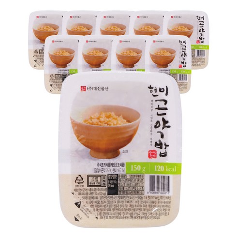 곤약밥 - 대신물산 현미곤약밥 120kcal, 150g, 10개