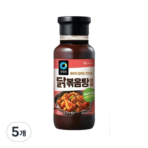 청정원닭볶음탕양념 - 청정원 닭볶음탕 양념, 480g, 5개