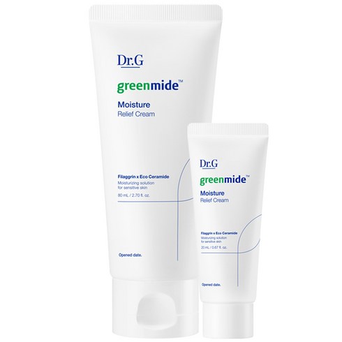 닥터지 그린마이드 모이스처 릴리프 크림 80ml + 20ml 세트, 1개