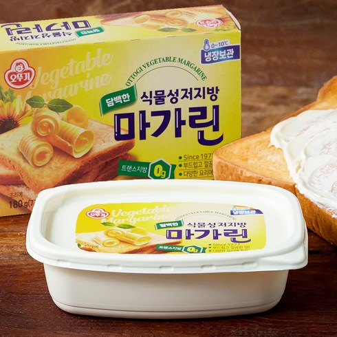 오뚜기 담백한 소프트 마가린, 180g, 1개