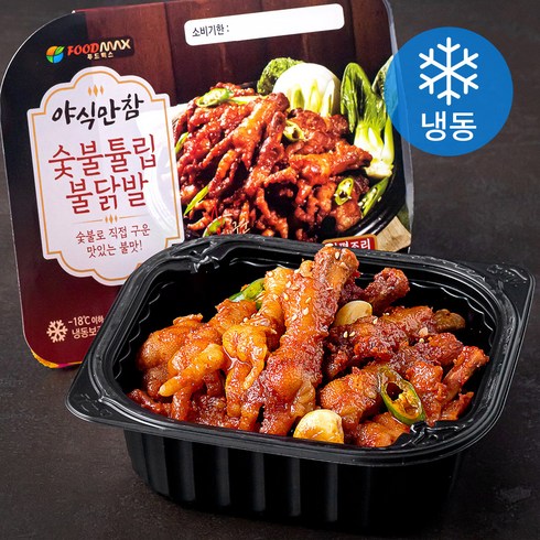 야식만참 숯불 튤립 불닭발 2개입 (냉동), 600g, 1개