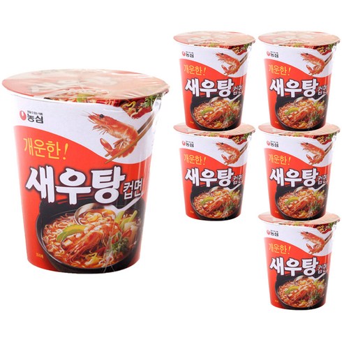 농심 새우탕컵 67g, 6개